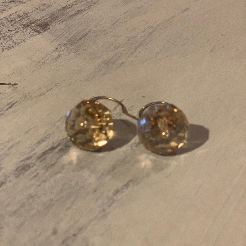 Stella & Dot Champaign Ball Drop Earrings - Picture 5 of 5